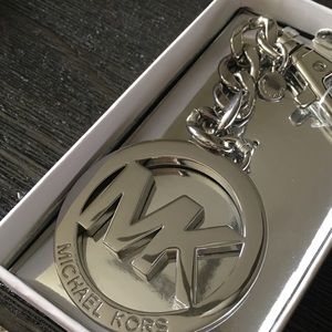 Michael Kors Silver Keychain